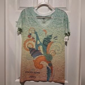 Disney Food and Wine Festival burnot top NWT 2XL juniors